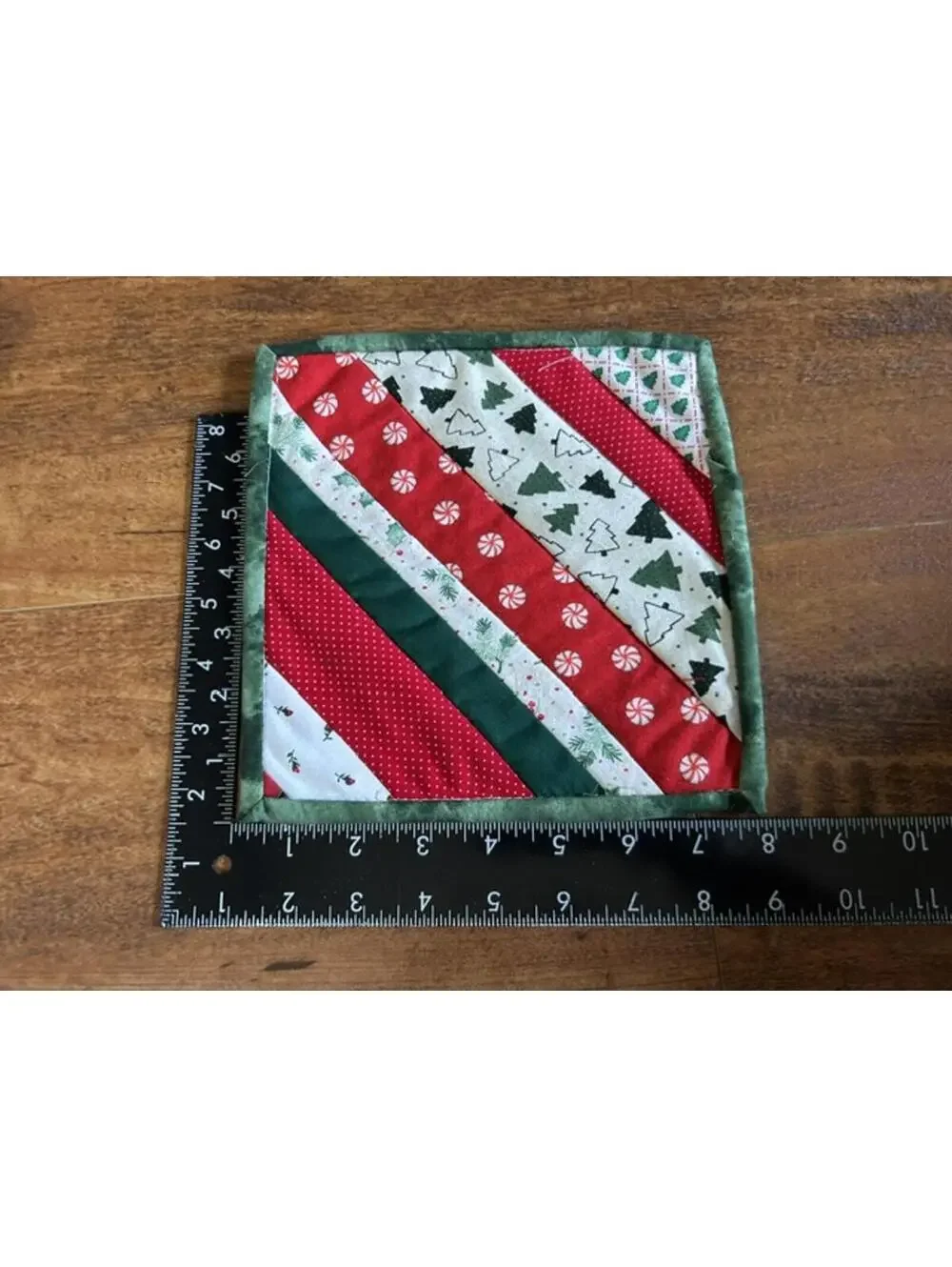 Set of 3 Christmas Handmade Quilted Pot Holders
